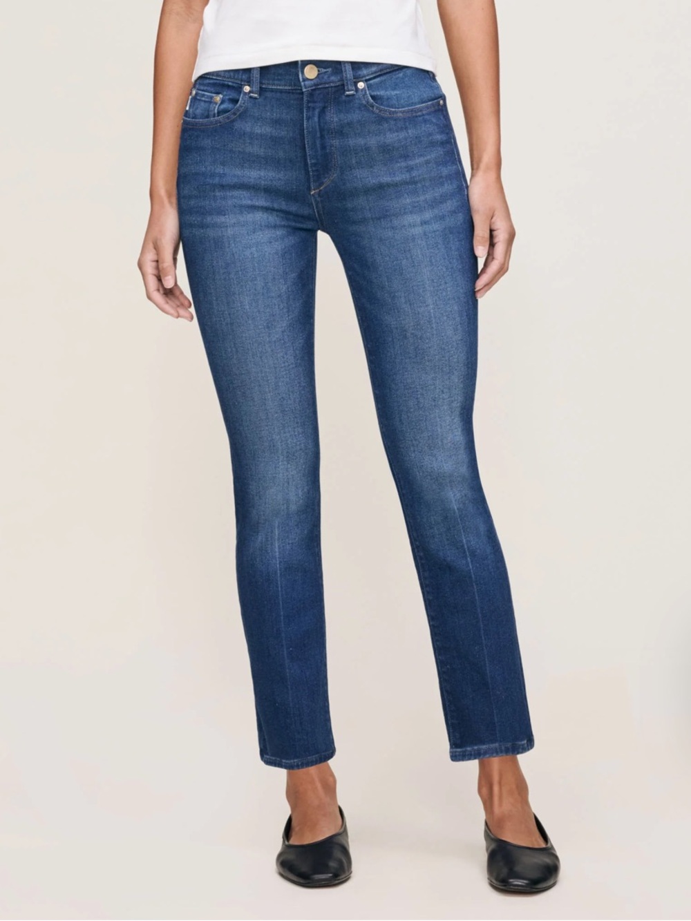 DL1961 Mara Straight Mid Rise Instasculpt™ Ankle Jeans - Size 29